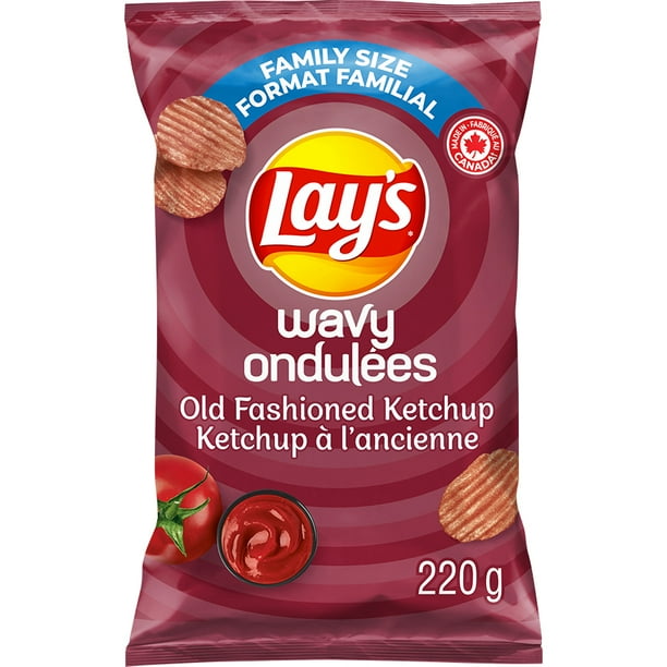 Lay's Wavy Old Fashioned Ketchup, 220g
