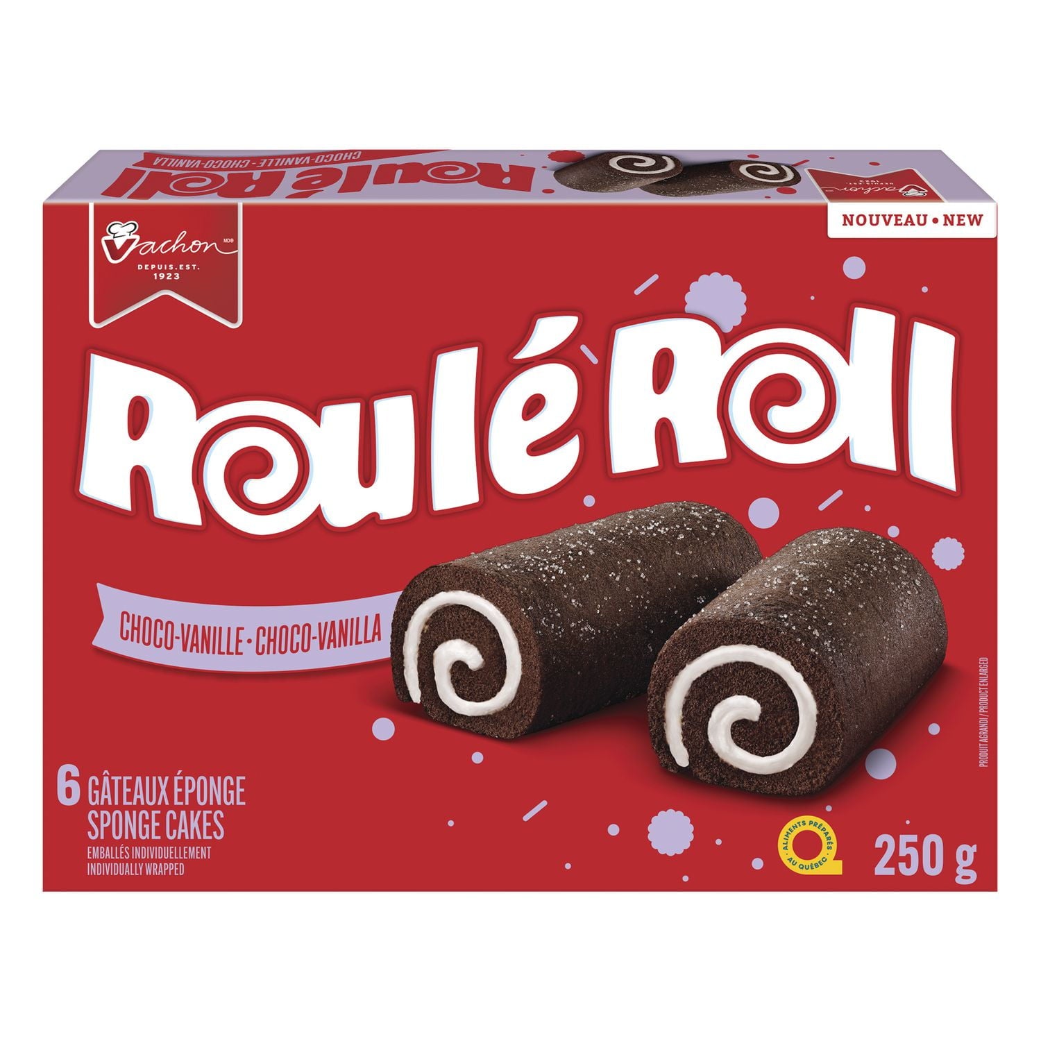 Vachon Cake Rolls, Choco-Vanilla, 250g