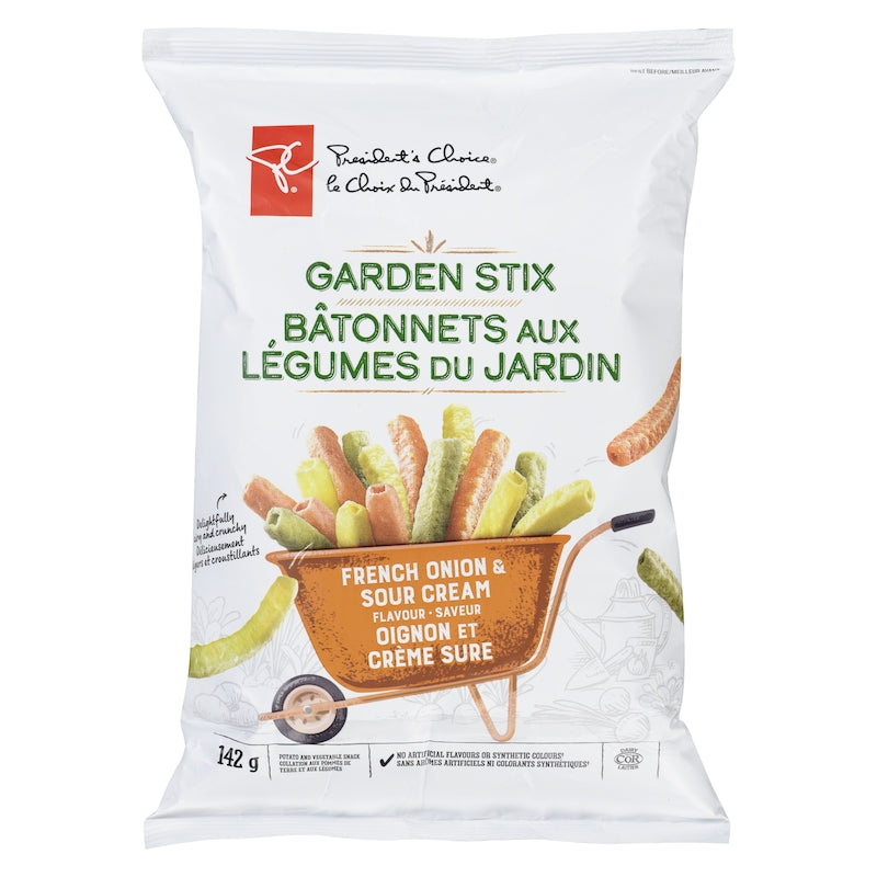 President's Choice Garden Stix, French Onion & Sour Cream, 142g