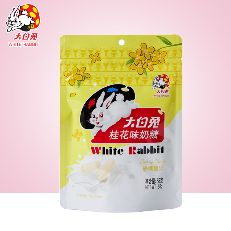 White Rabbit Creamy Candy, Osmanthus Flavor, 58g – SipStop Direct White Rabbit Creamy Candy, Osmanthus Flavor, 58g – SipStop Direct