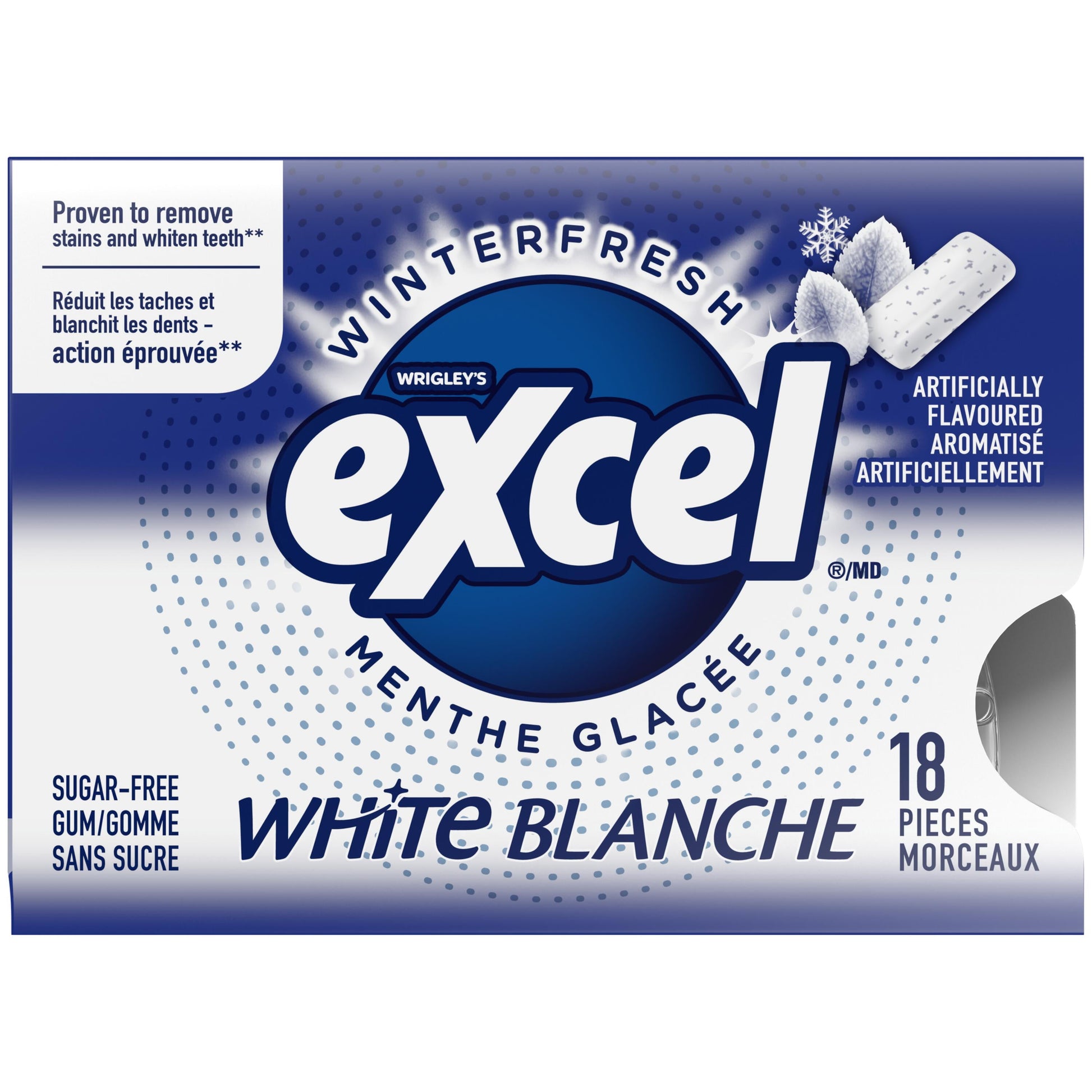 Excel Gum, White Winterfresh, 18 pieces