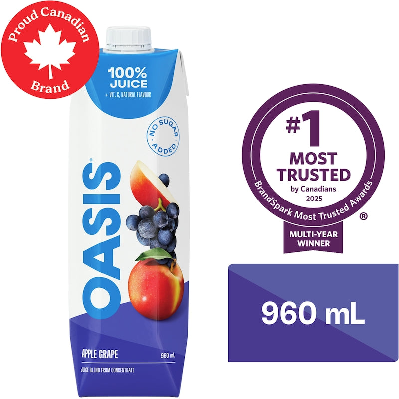 Oasis Apple Grape Juice, 960mL