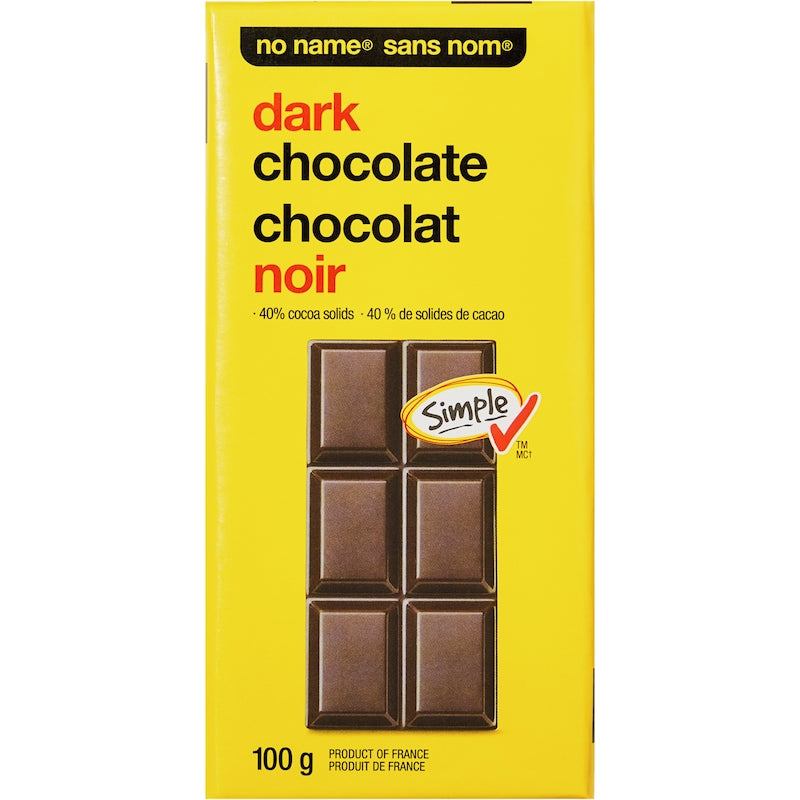 No Name Dark Chocolate, 100g