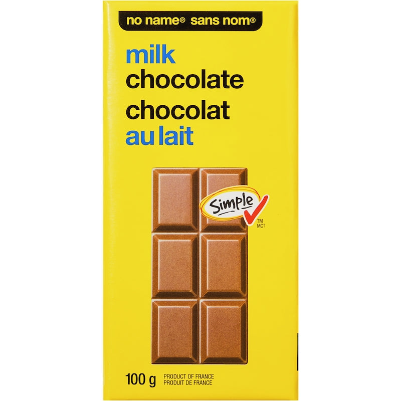 No Name Milk Chocolate, 100g