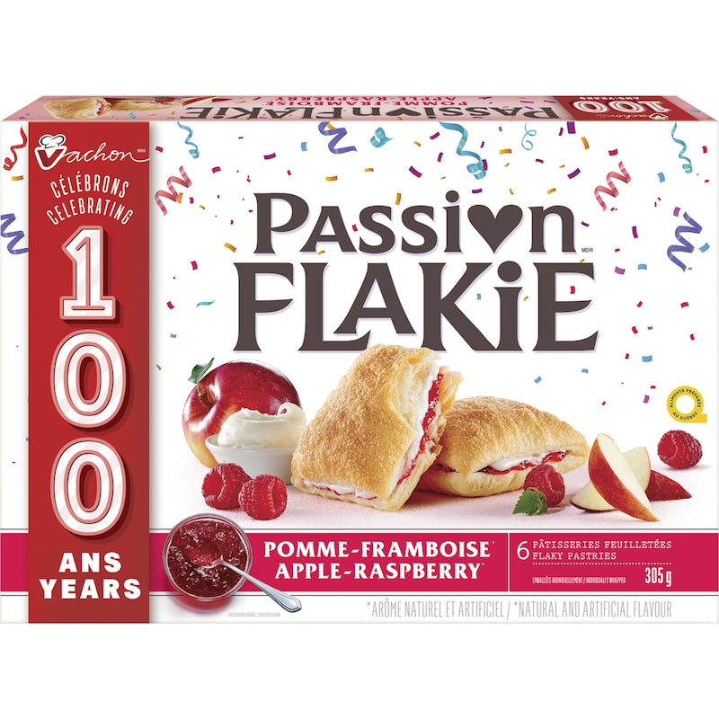 Vachon Passion Flakie® Pastries, Apple-Raspberry, 305g