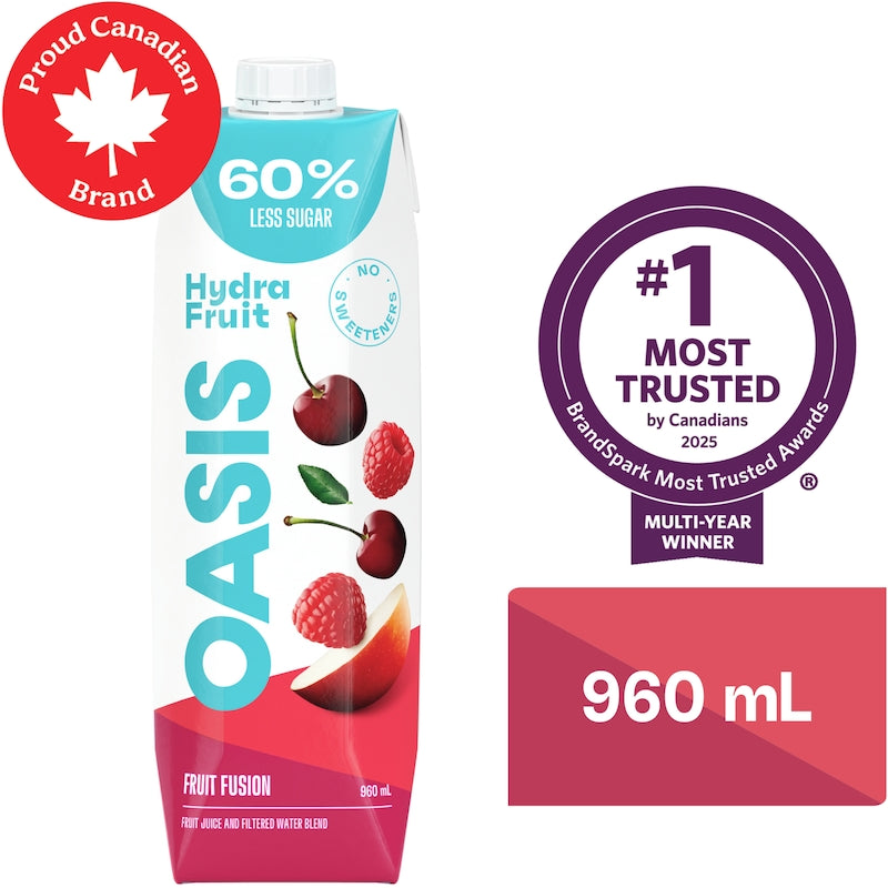 Oasis Hydrafruit Fruit Fusion Fruit Juice, 960mL