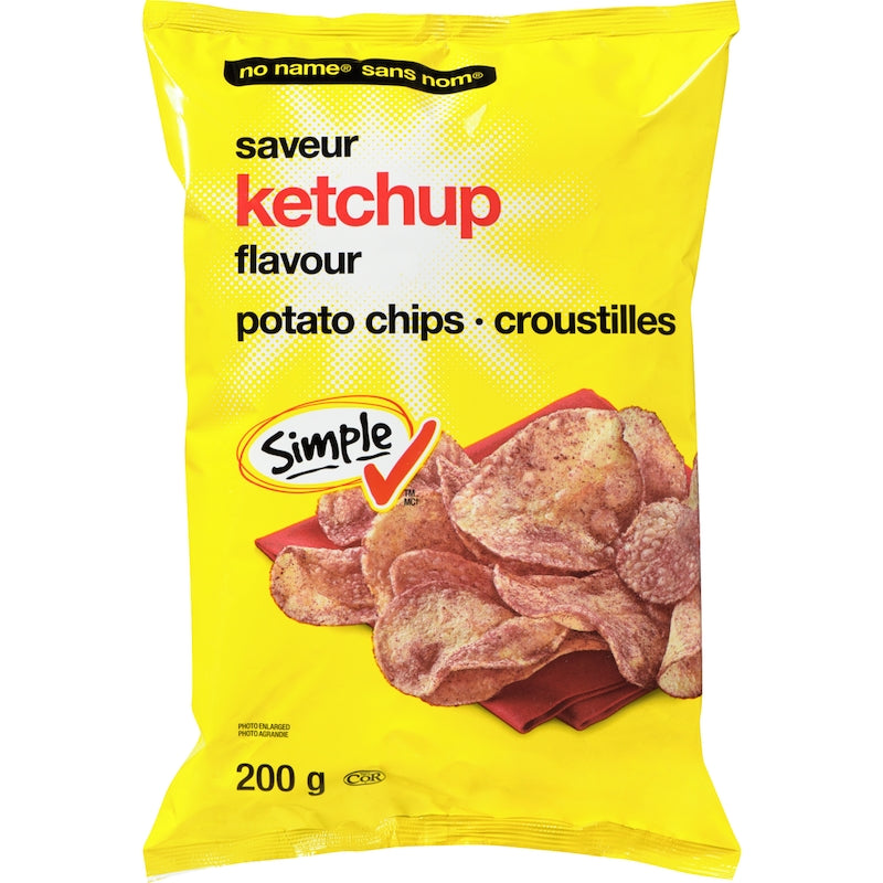 No Name Potato Chips, Ketchup, 200g