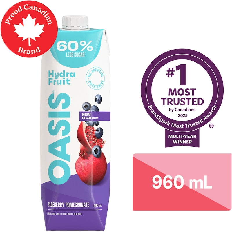 Oasis HydraFruit Blueberry Pomegranate Fruit Juice, 960mL
