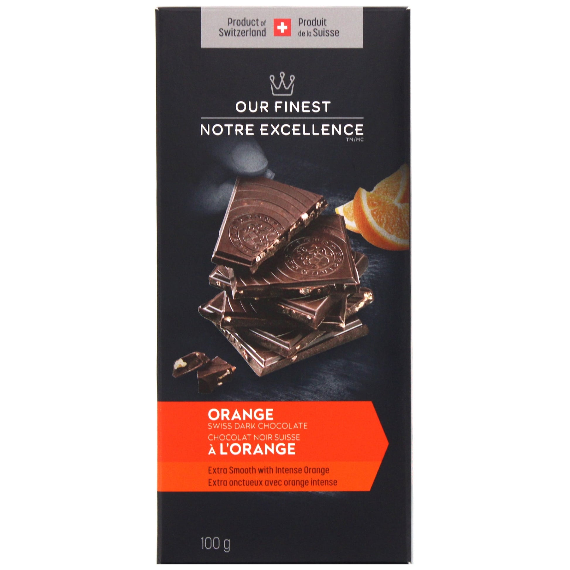 Our Finest Orange Swiss Dark Chocolate, 100 g