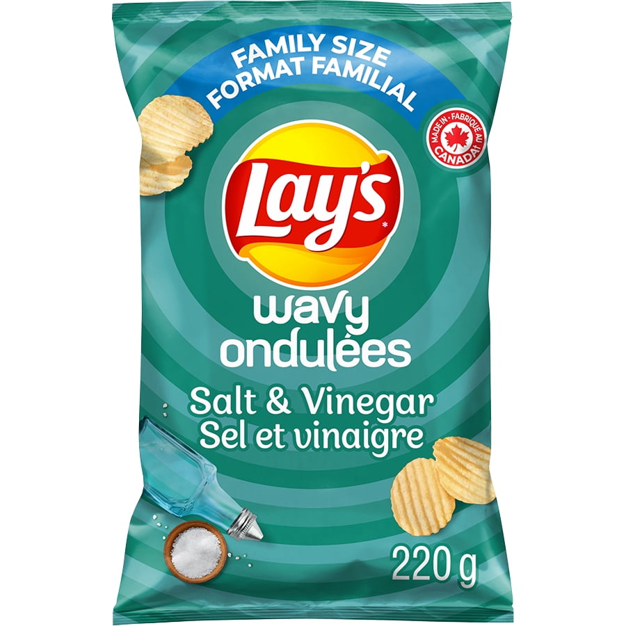 Lay's Wavy Salt & Vinegar, 220g