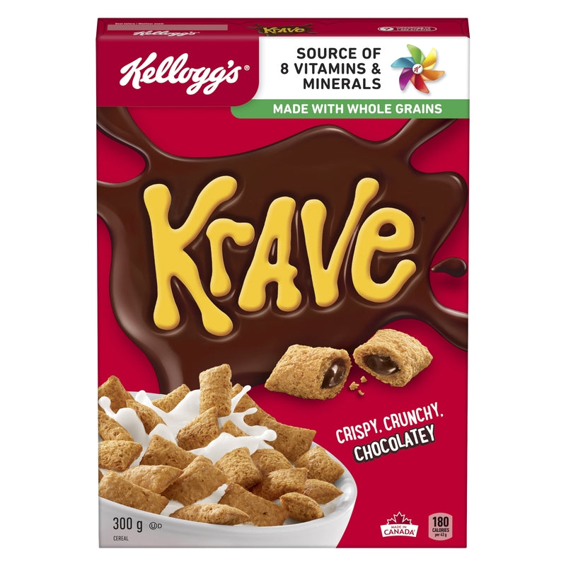 Kellogg's Krave Cereal, Original, 300g