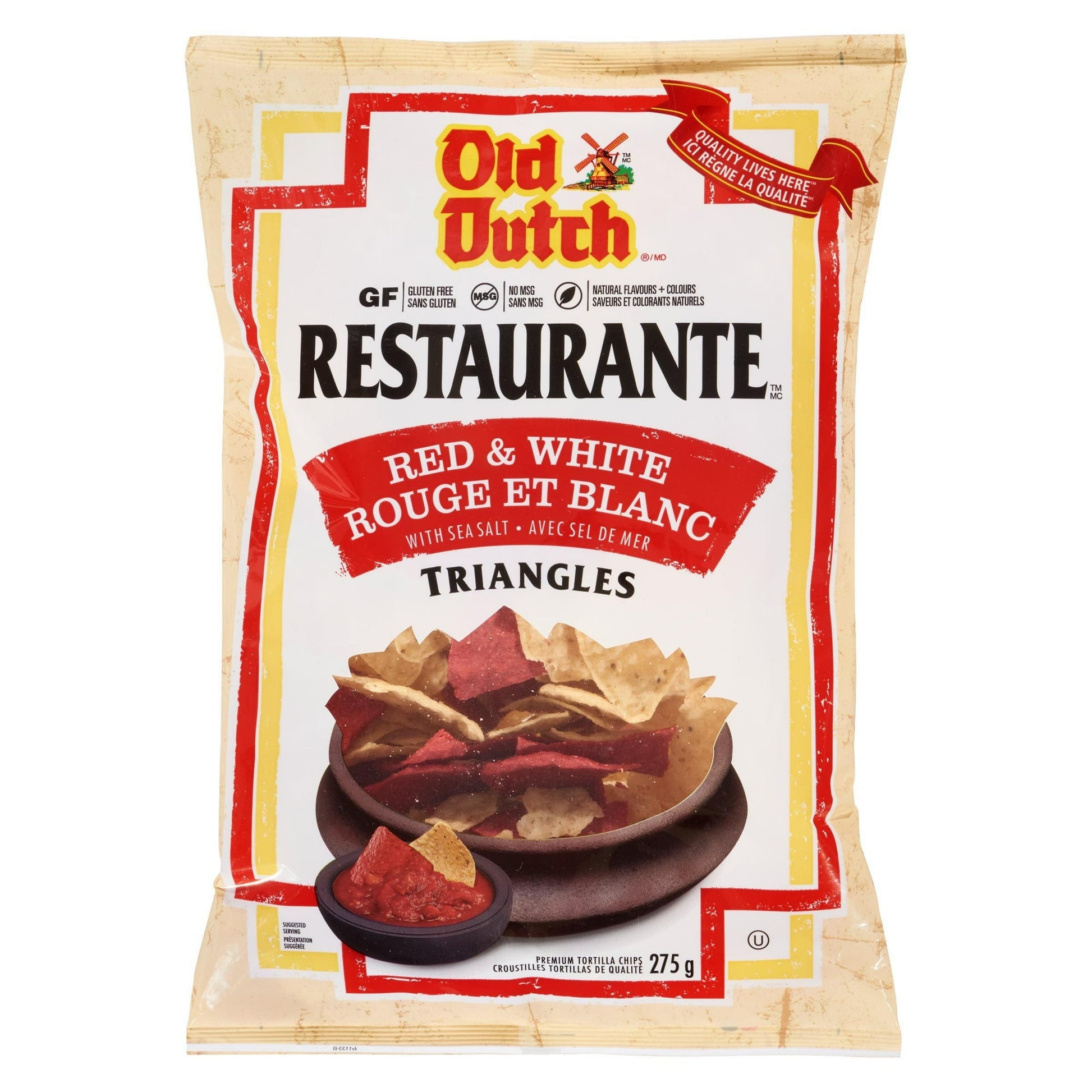 Old Dutch Restaurante Red & White with Sea Salt, 275g