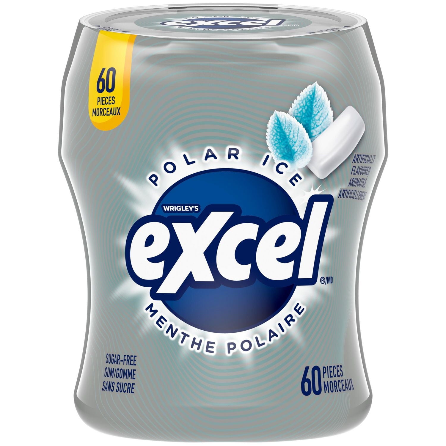 Excel Gum, Polar Ice, 60 pieces