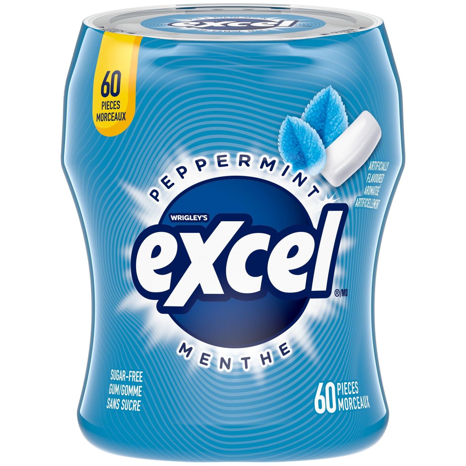 Excel Gum, Peppermint, 60 pieces