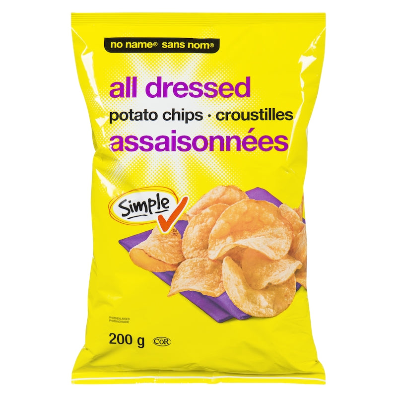 No Name Potato Chips, All Dressed, 200g