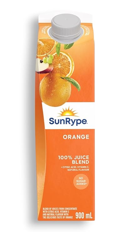Sunrype 100% Juice Blend, Orange, 900mL
