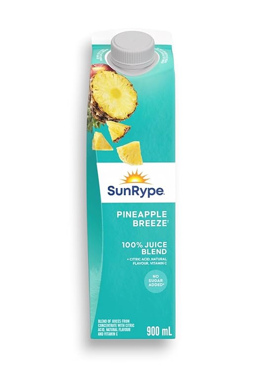 Sunrype 100% Juice Blend, Pineapple Breeze, 900mL