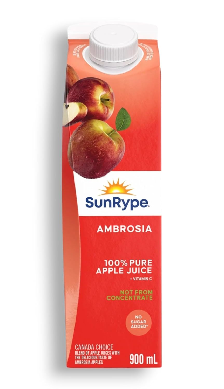 Sunrype 100% Pure Apple Juice, Ambrosia, 900mL