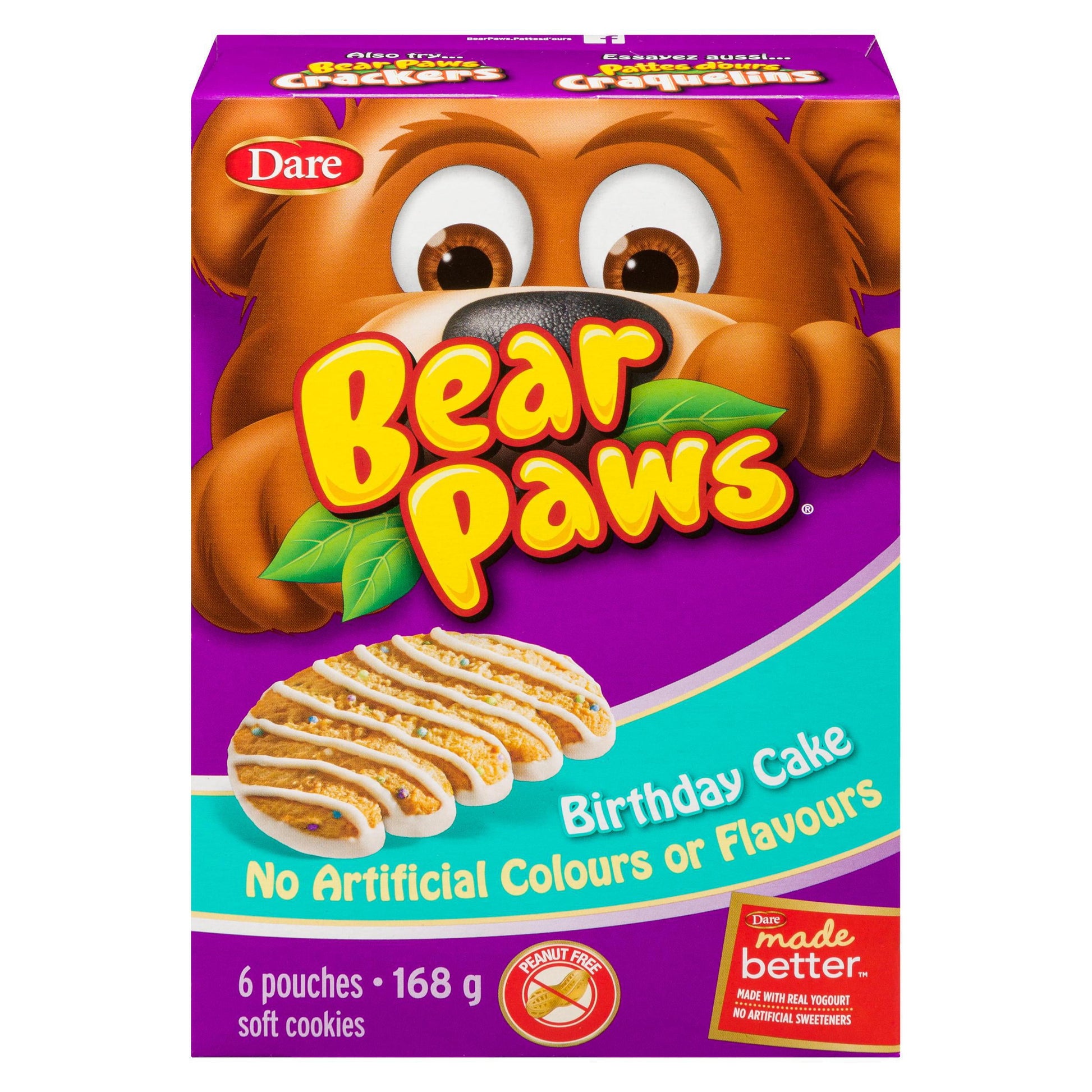 Dare Bear Paws Cookies, Birthday Cake, 240g
