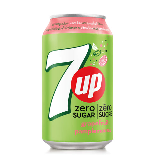 7UP, Grapefruit Zero Sugar, 355mL