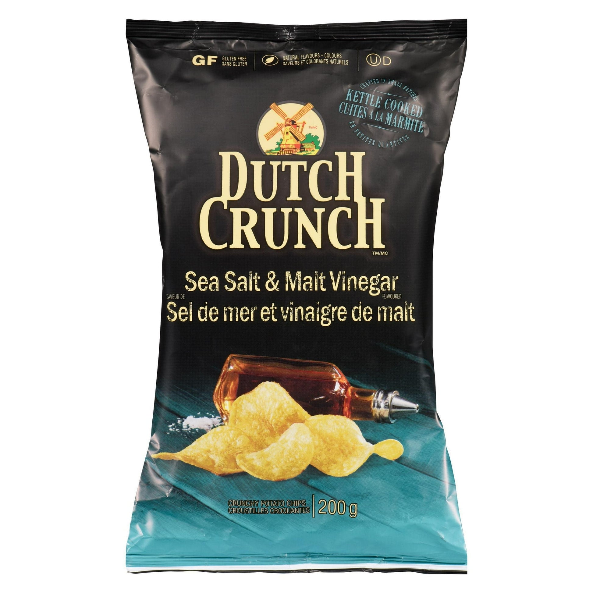 Old Dutch Dutch Crunch, Sea Salt & Malt Vinegar, 220g