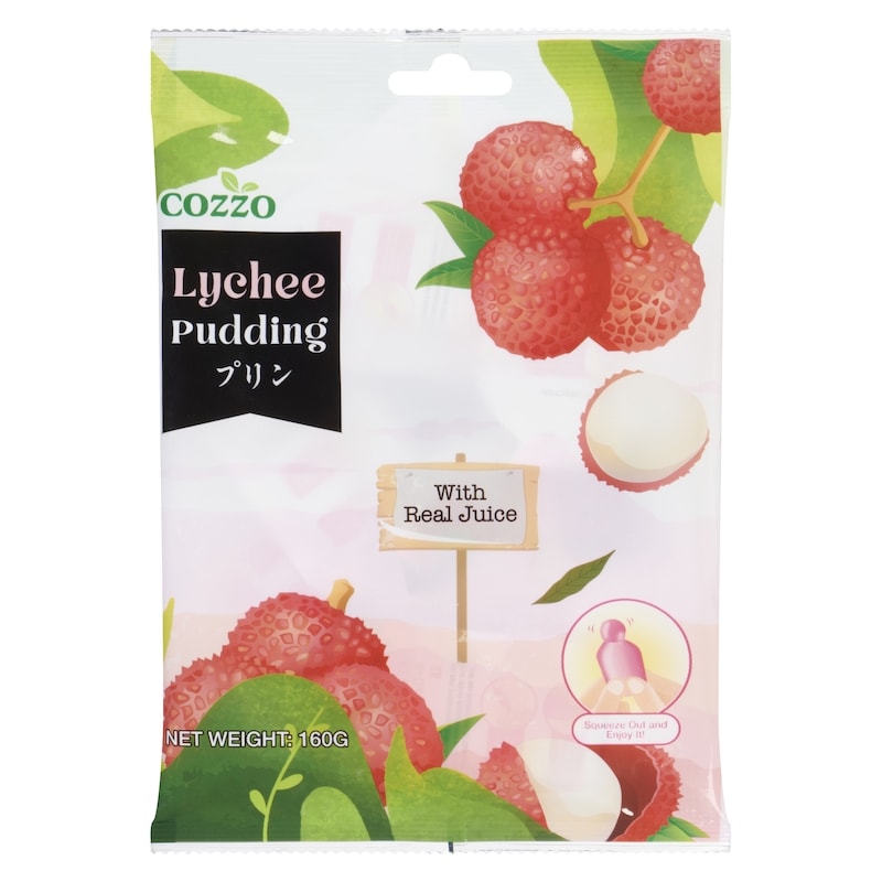 Cozzo Pudding, Lychee Flavor, 160g