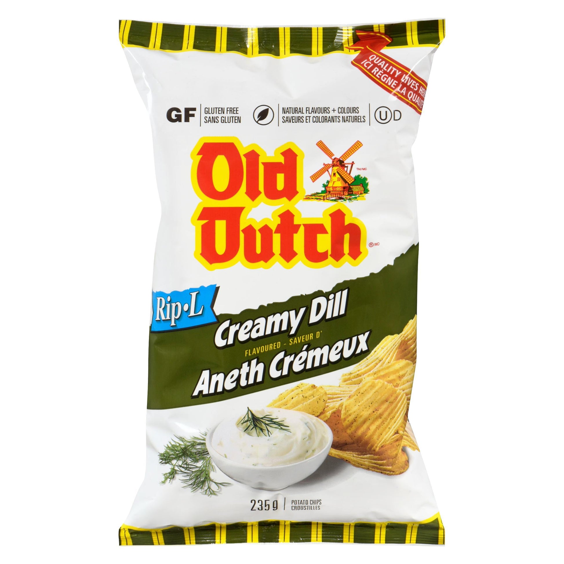 Old Dutch Rip-L Creamy Dill, 235g