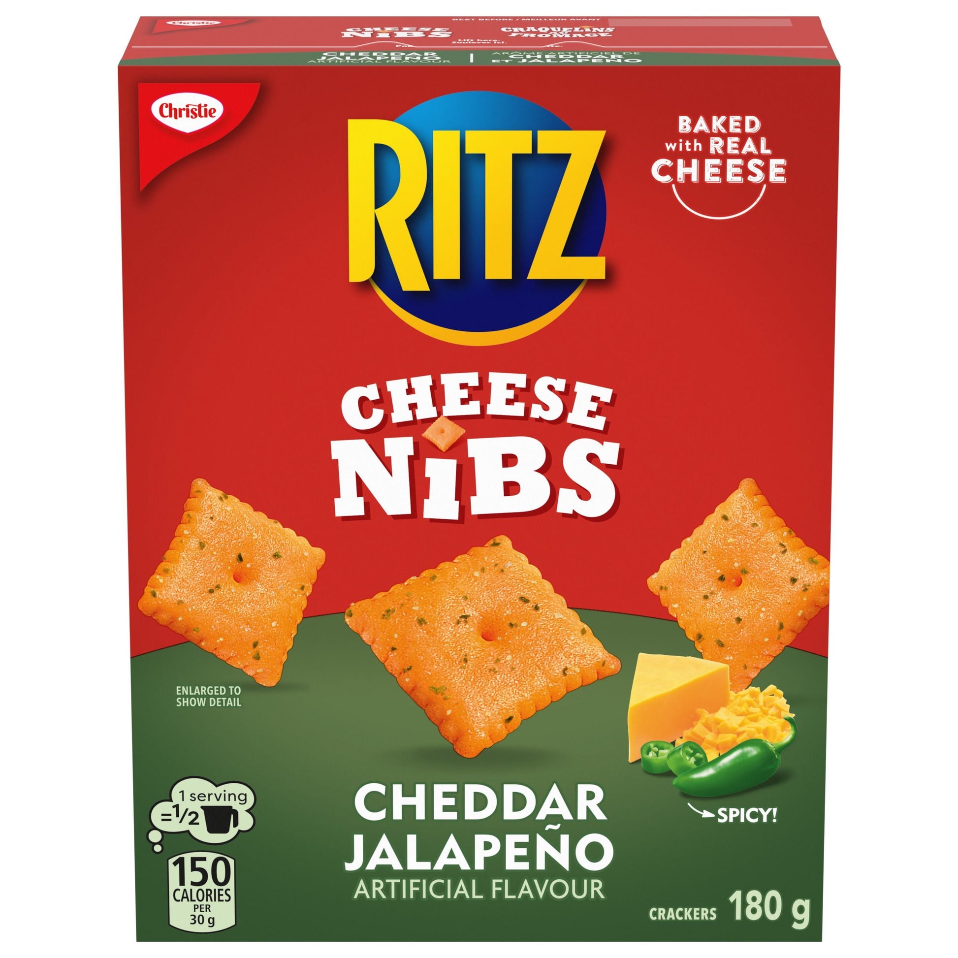 Ritz Cheese Nibs, Cheddar Jalapeno, 180g