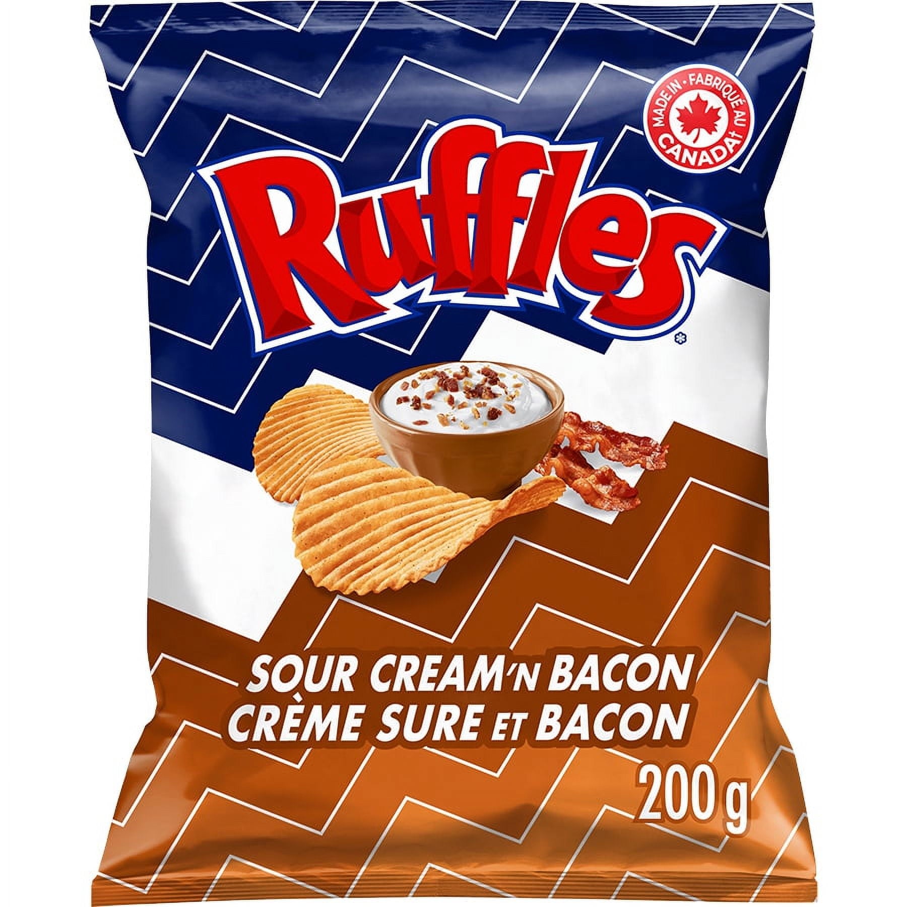 Ruffles Sour Cream & Bacon, 200g