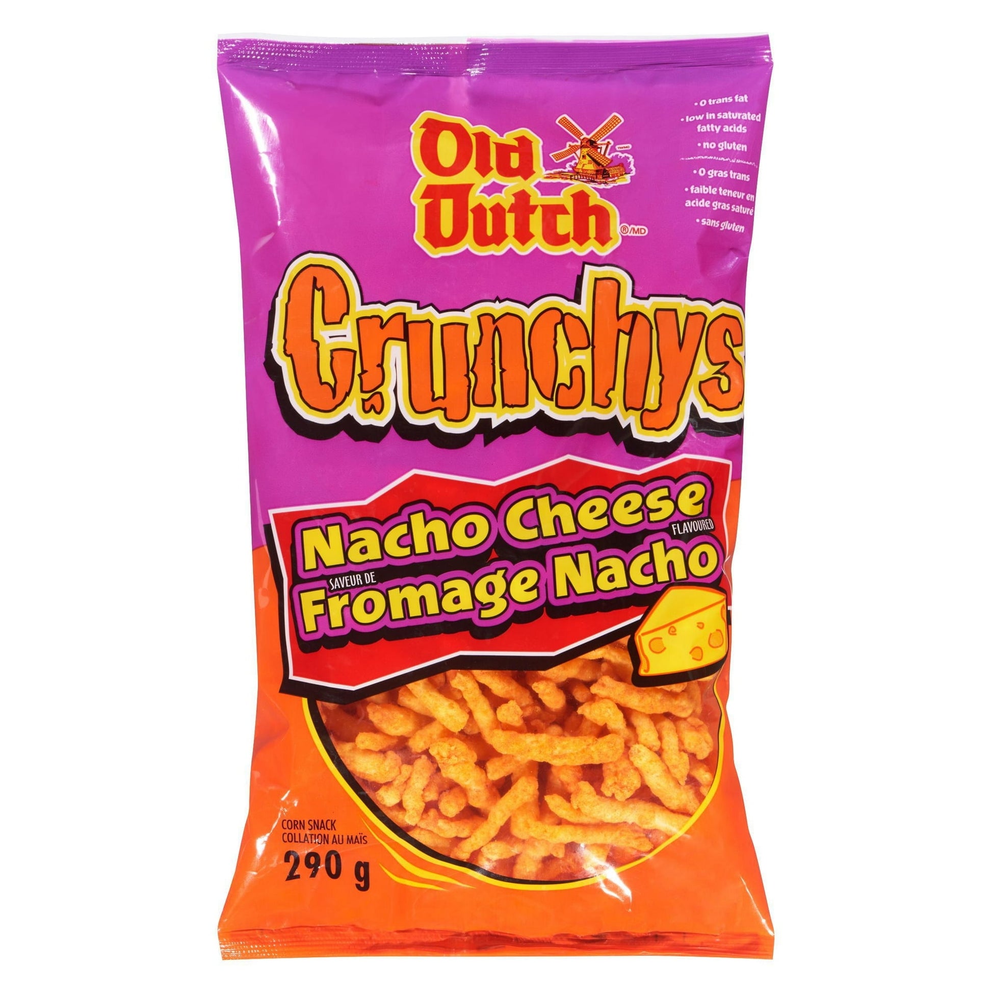 Old Dutch Crunchys, Nacho Cheese, 290g