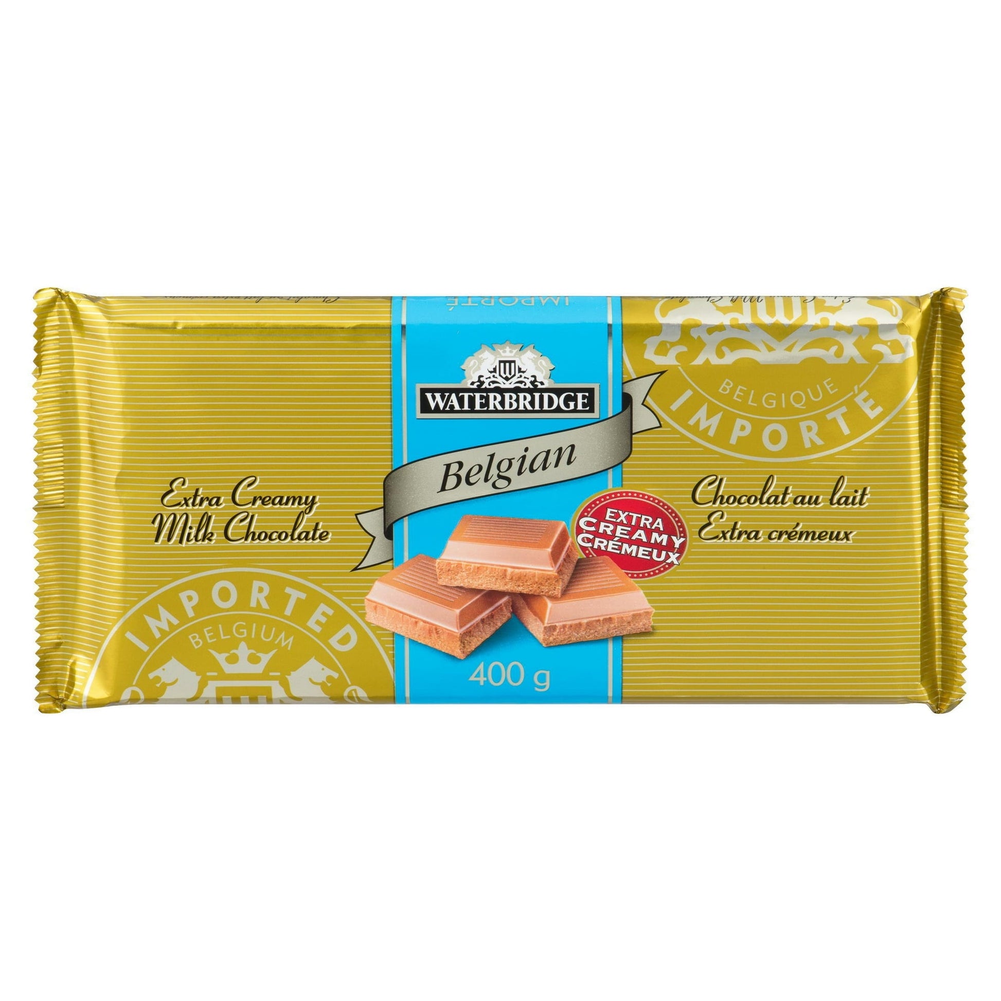 Waterbridge Chocolate Bar, Extra Creamy Milk Chocolate, 400g