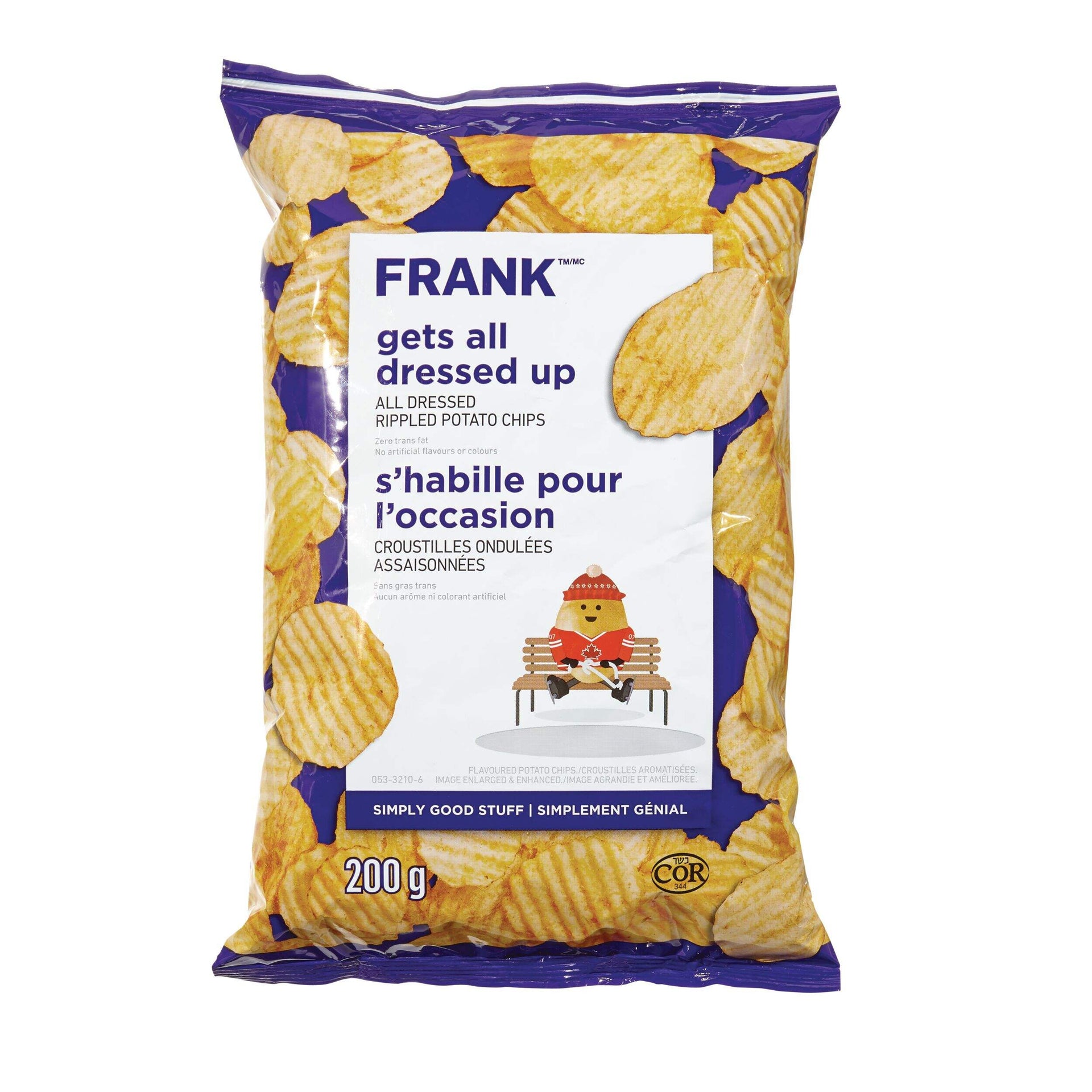 all dressed up chips FRANK All Dressed Rippled Potato Chips, 200g – SipStop Direct